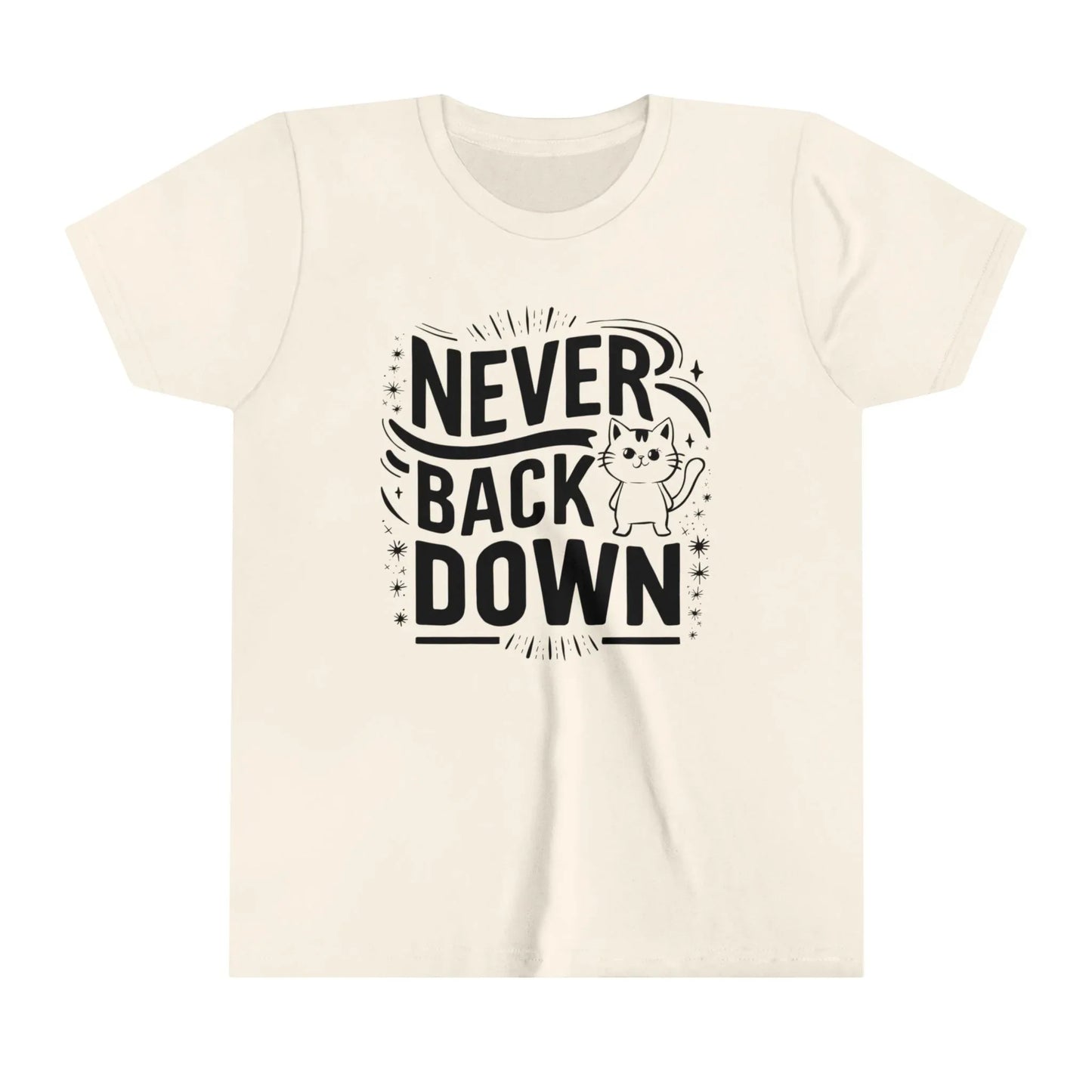 Never Back Down Youth Heavy Cotton T-Shirt - Billien