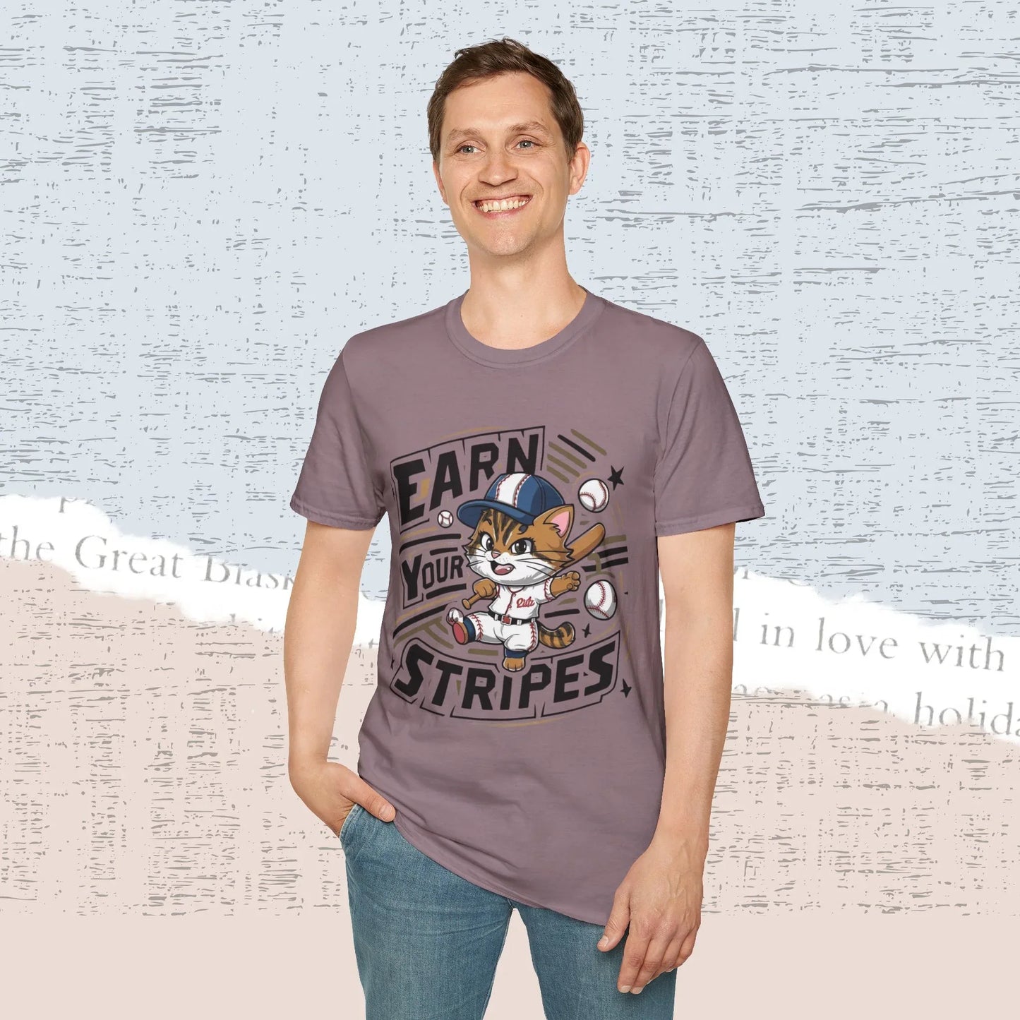Earn Your Stripe Cotton Men Tee - Billien