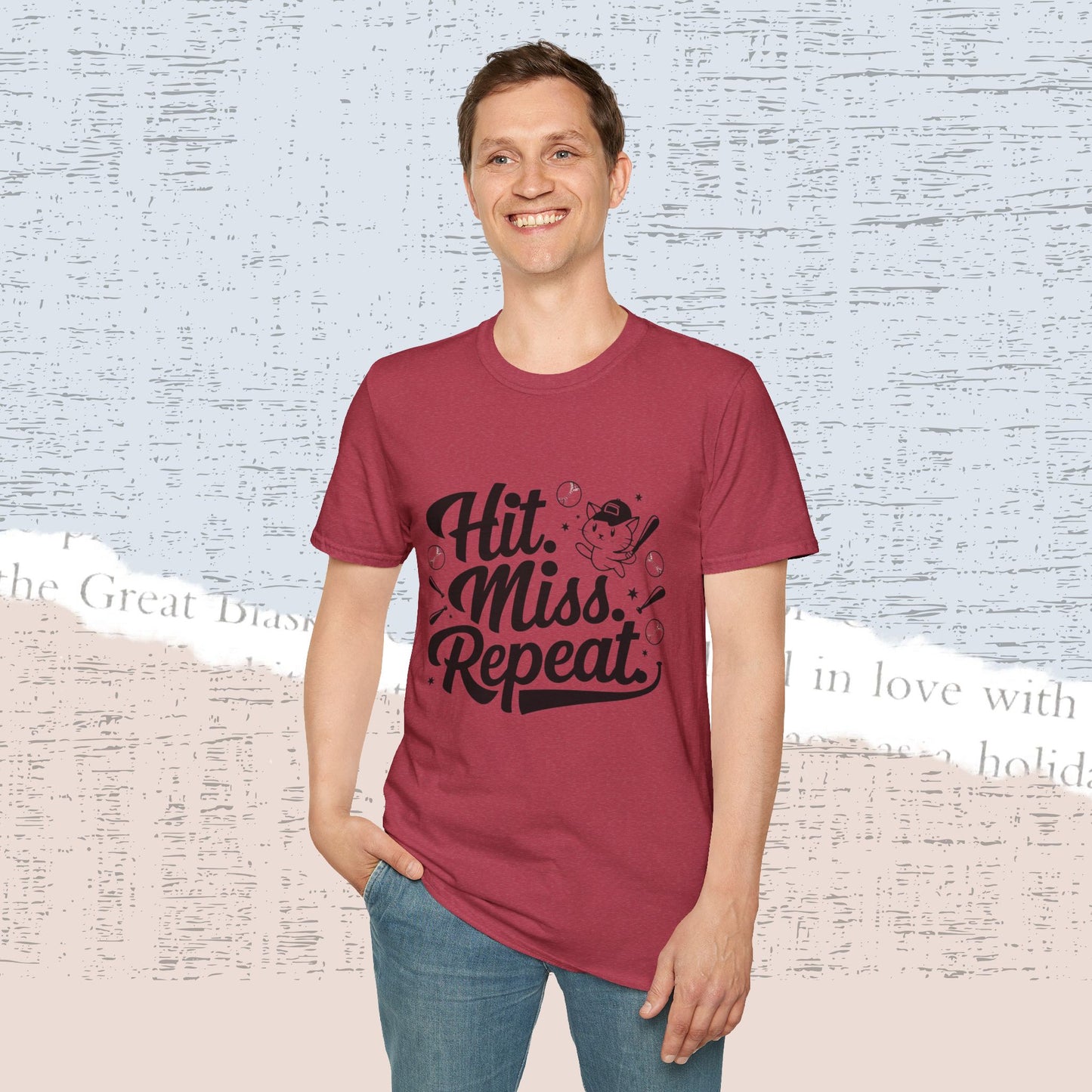 Hit Miss Repeat Cotton Men Tee