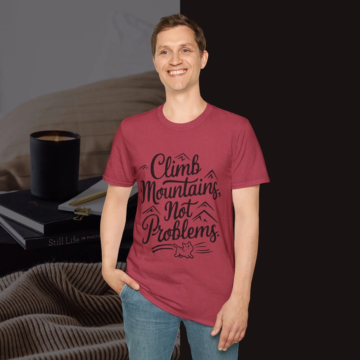 Climbing Mountain Cotton Men tee - Billien