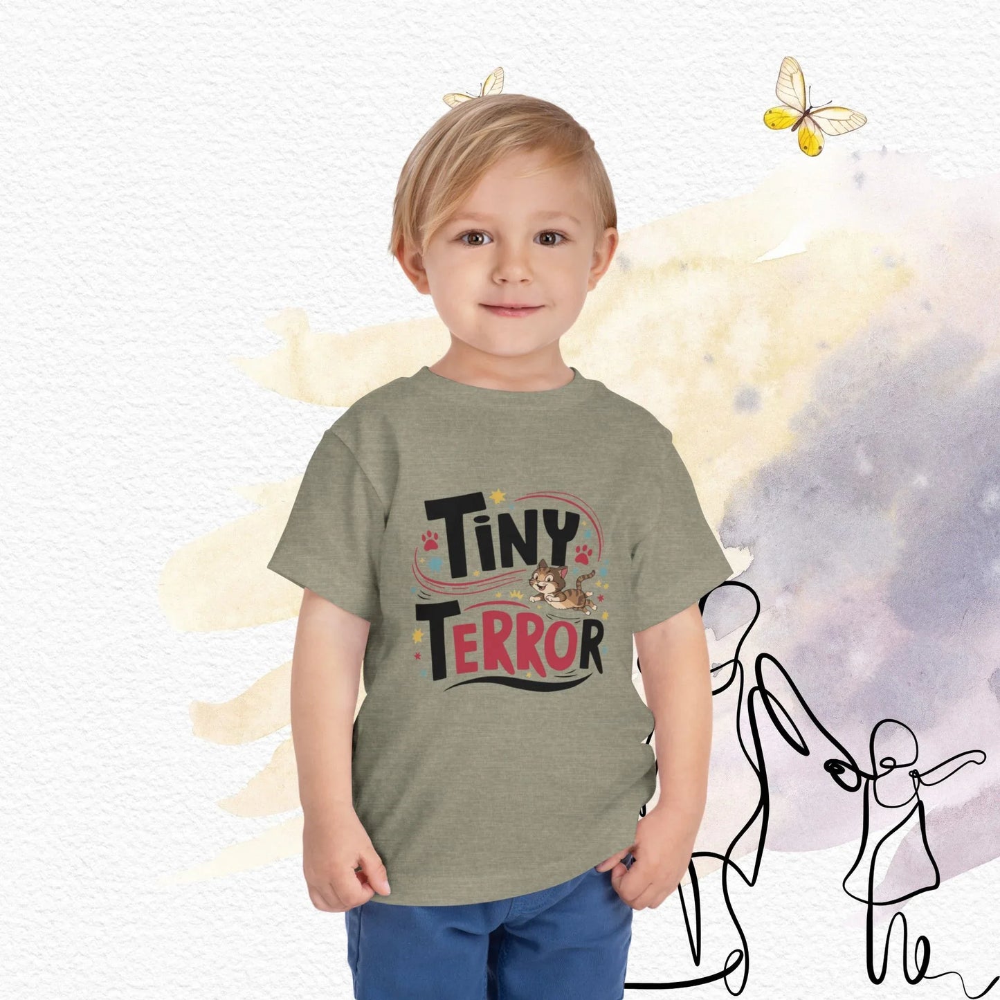 Tiny Terror Toddler Cotton T-Shirts - Billien