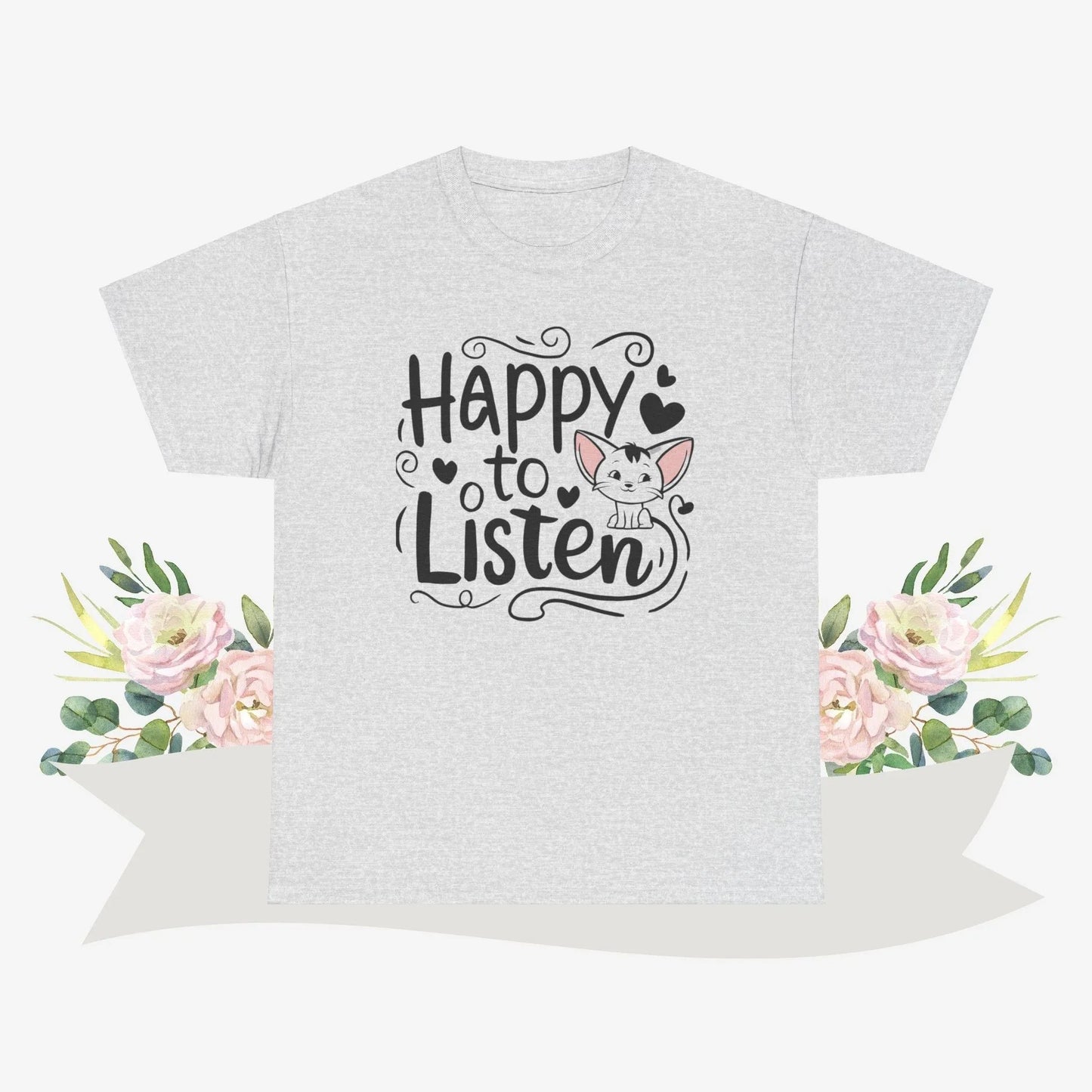 Happy To Listen Cotton Tshirt - Billien