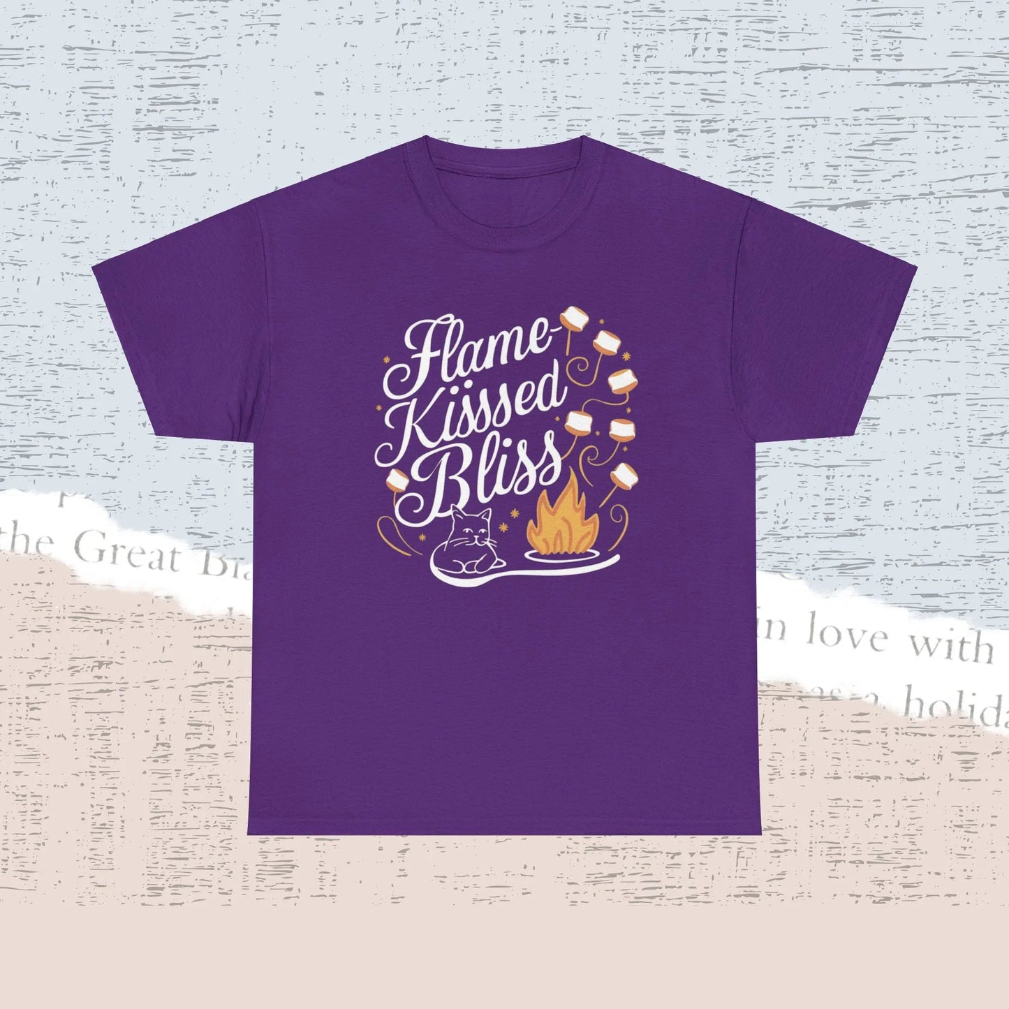 Flames Kiss Bliss Cotton Tshirt - Billien