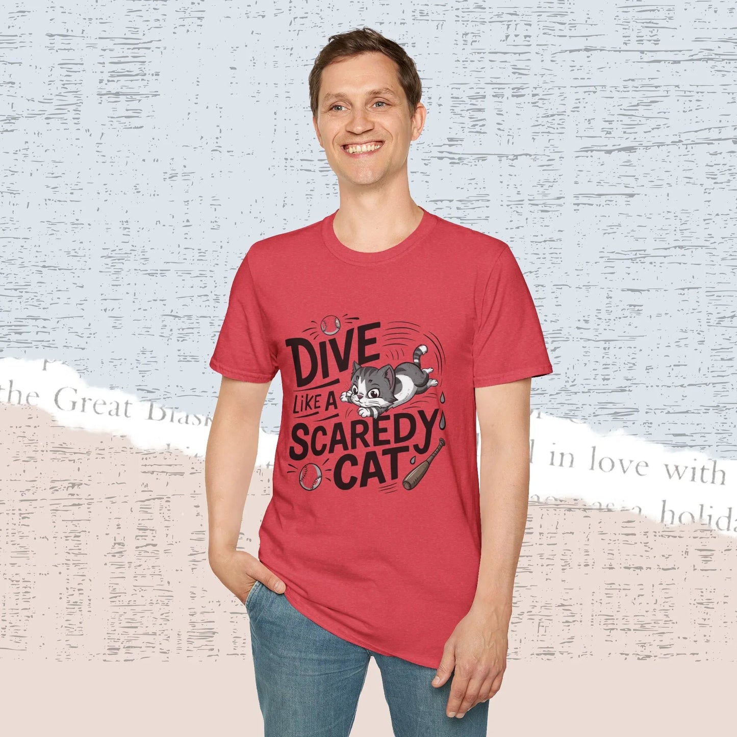 Dive Like Scaredy Cotton Men Tee - Billien