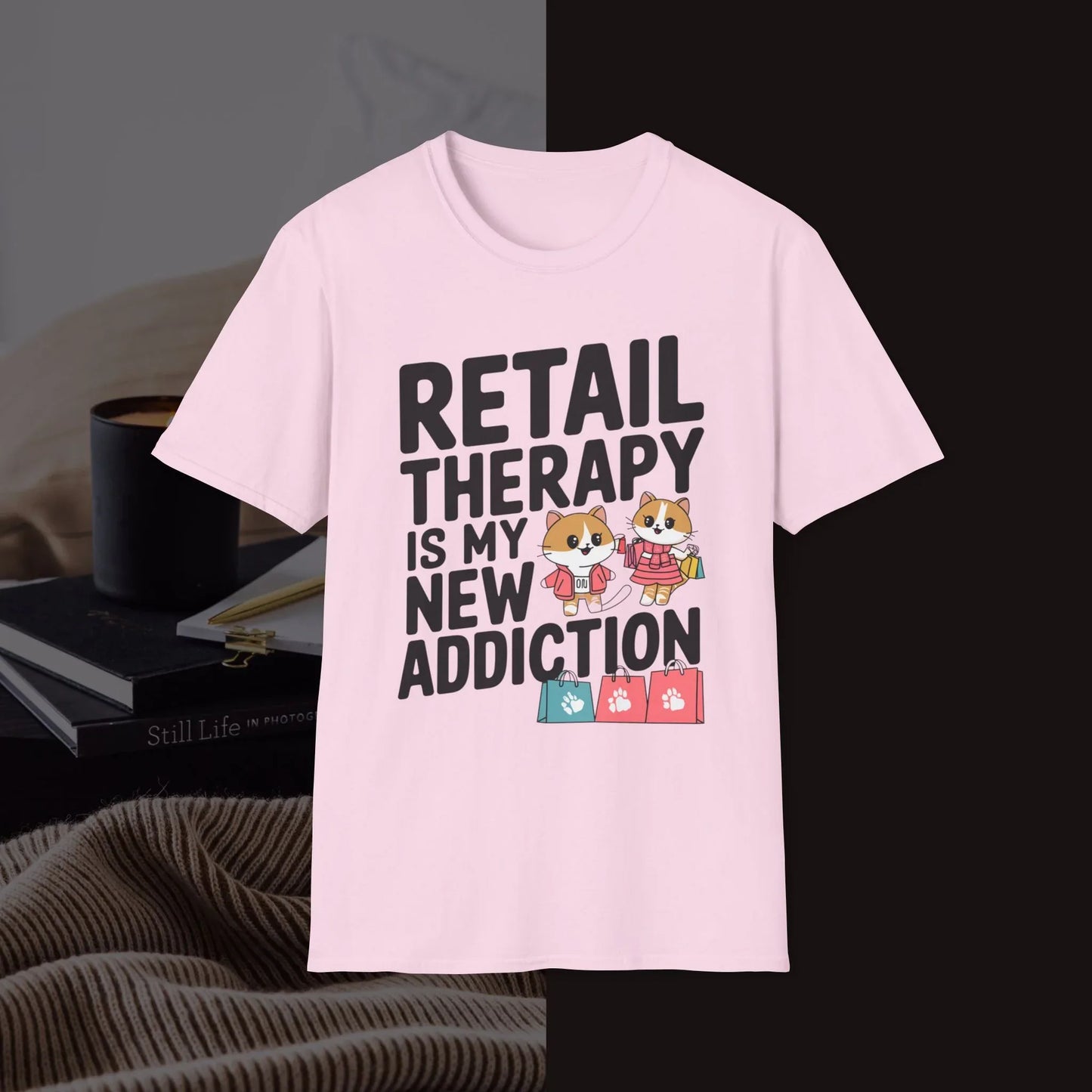 Retail Therapy Is My New Addiction Unisex Softstyle T-Shirt - Billien
