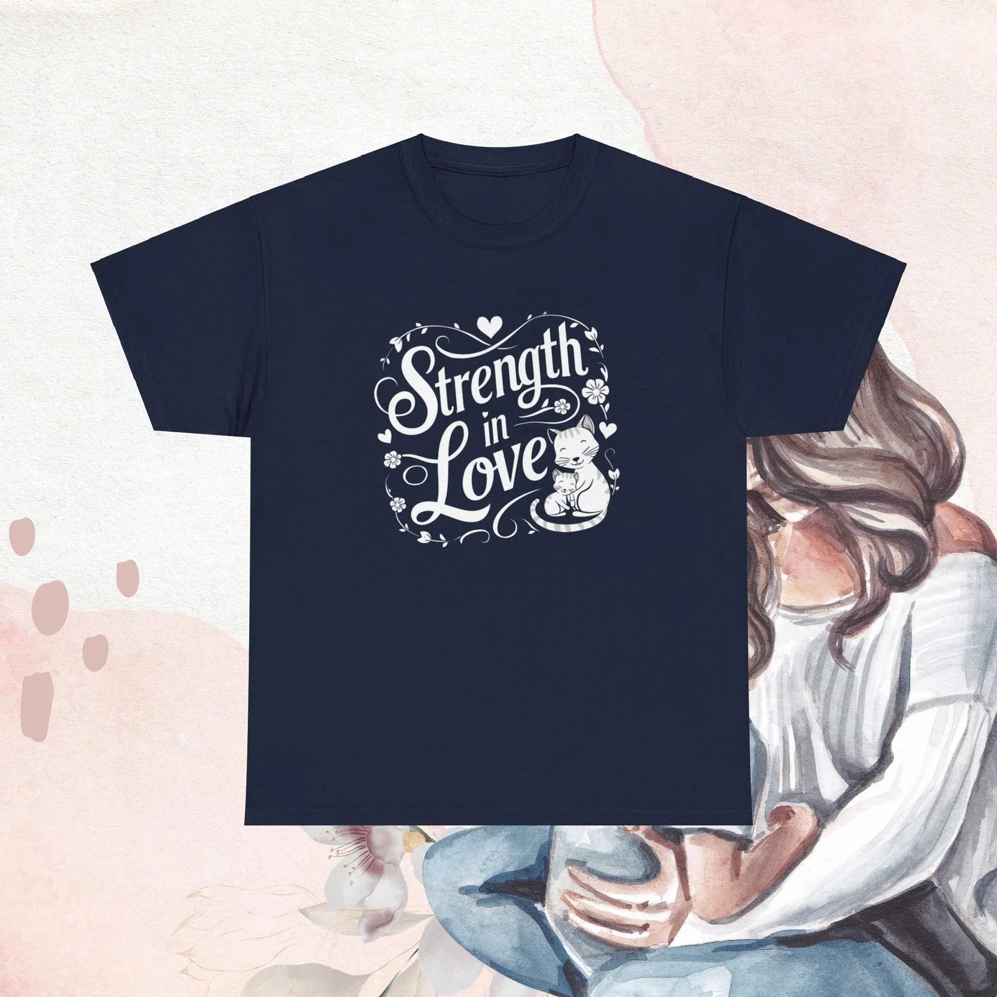 Strength In Love Cotton T-Shirt - Billien