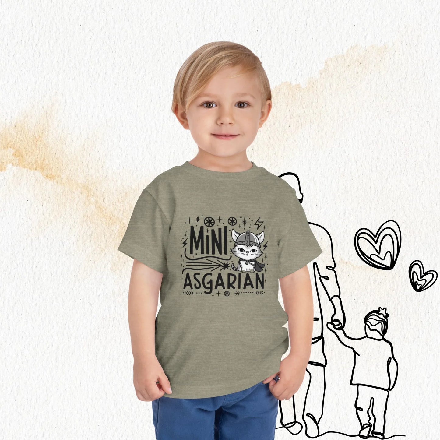 Mini Asgardian Toddler Cotton T-Shirt - Billien