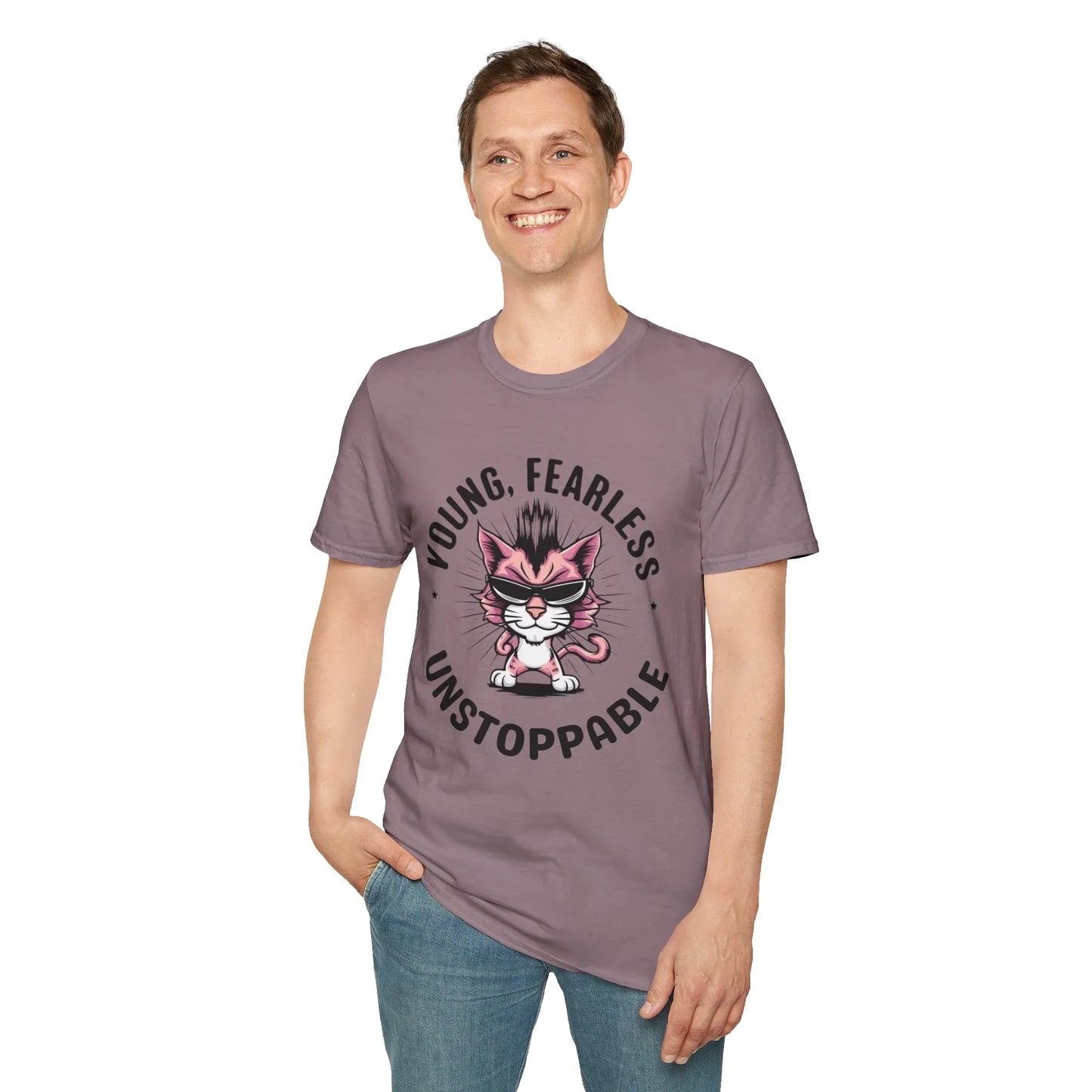 Young Fearless Unstoppable Cotton Men Tee - Billien