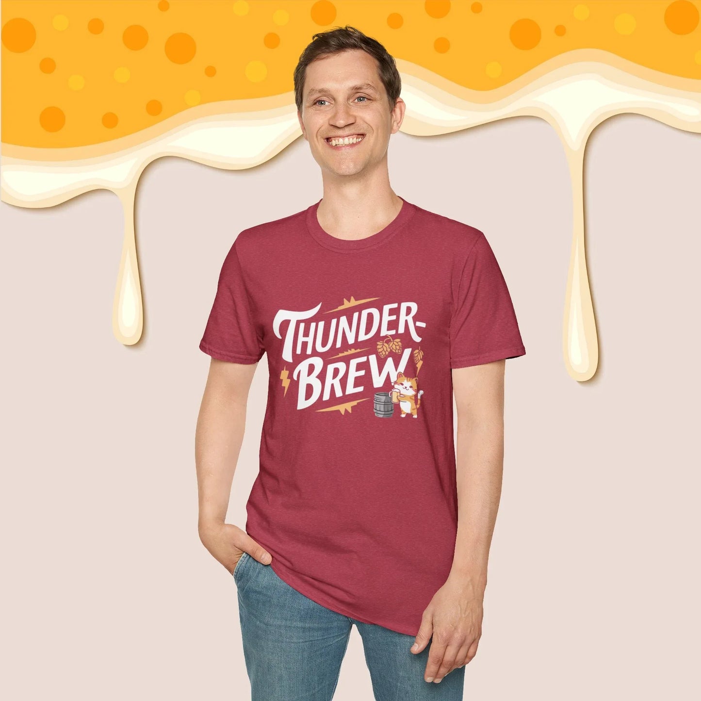 Thunder Brew Cotton Men Tshirt - Billien