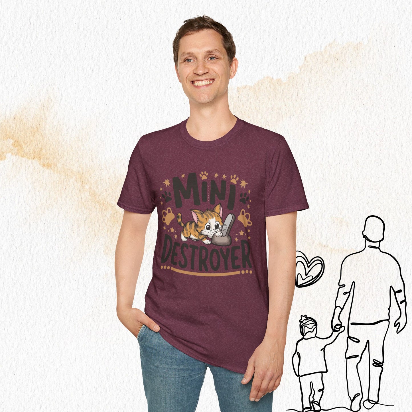 Mini Destroyer Cotton Men T-Shirt