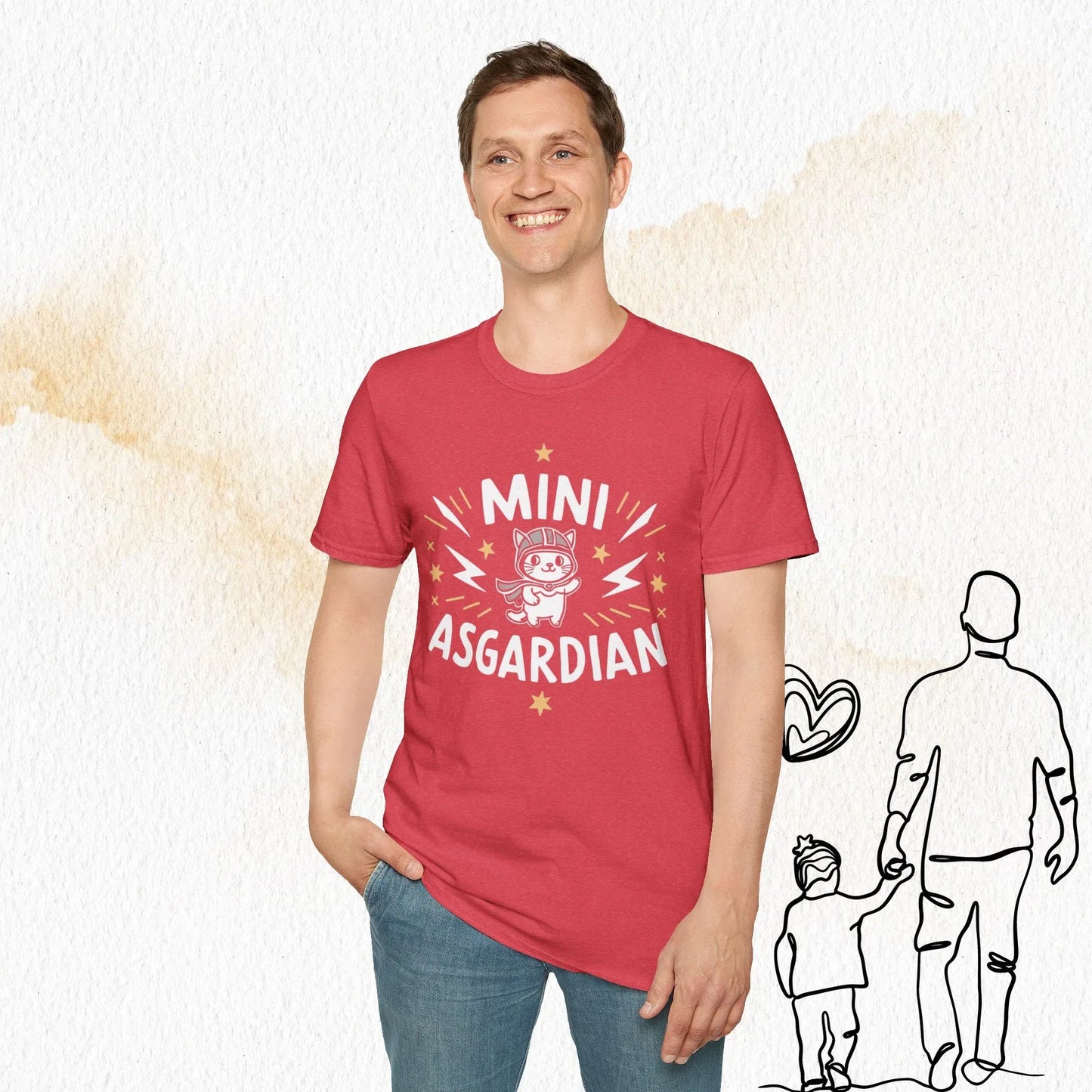 Mini Asgardian Cotton Crew Neck Men Tshirt - Billien