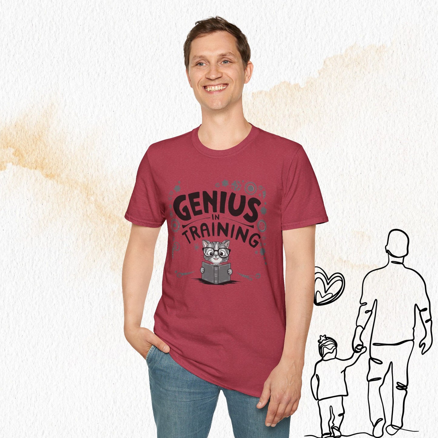 Genius In Training Cotton Men T-Shirt