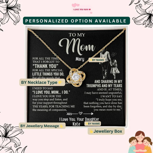 To My Loving Mom — A Necklace She’ll Treasure Forever - Billien