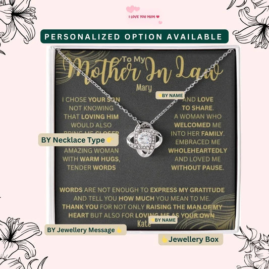 To My Supportive Mother In Law — A Necklace She’ll Treasure Forever. - Billien