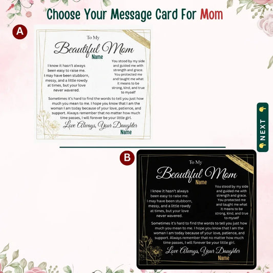 To My Supportive Mom — A Necklace That Says Everything My Heart Feels - Billien