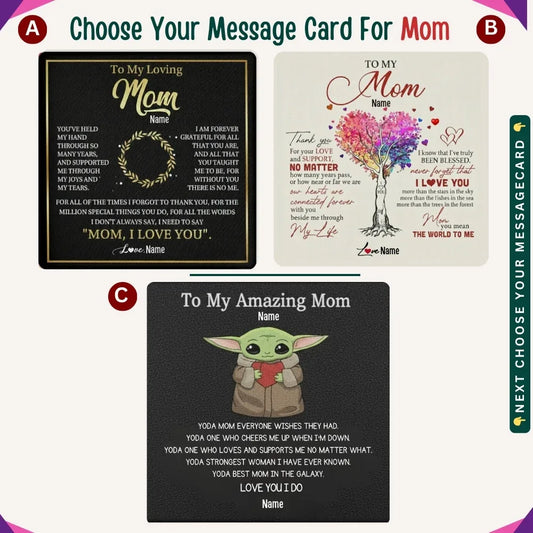 To My Loving Mom — A Necklace That Says Everything My Heart Feels - Billien