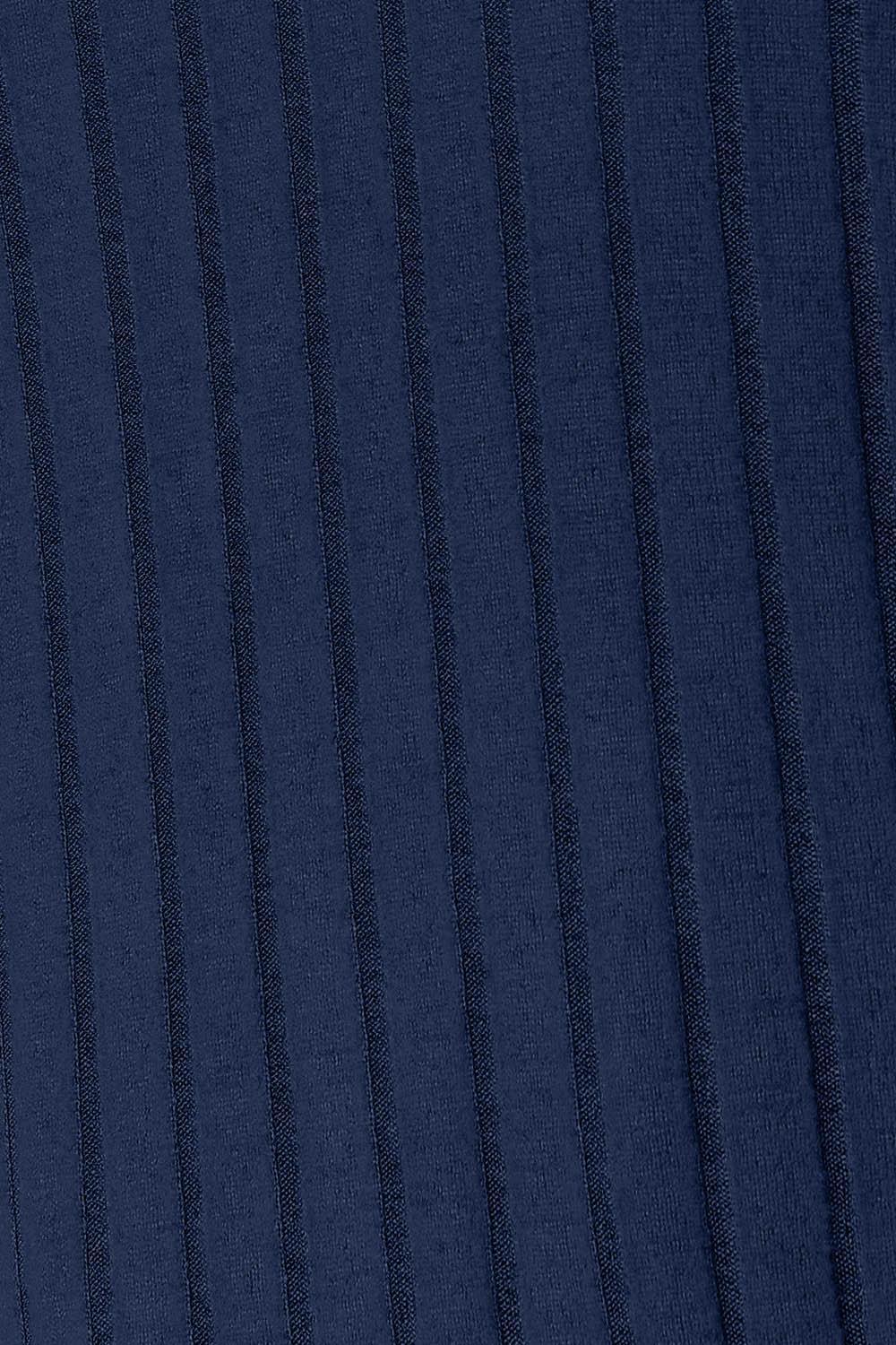 Basic Bae Full Size Ribbed Round Neck Slit Knit Top - Billien