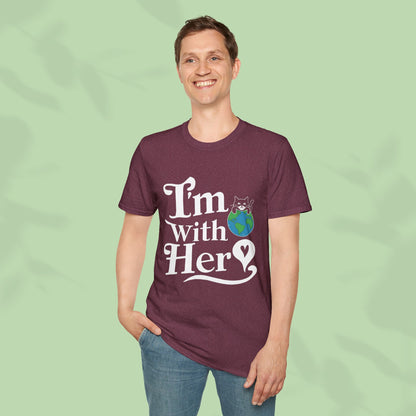 I am With Her Cotton Tee