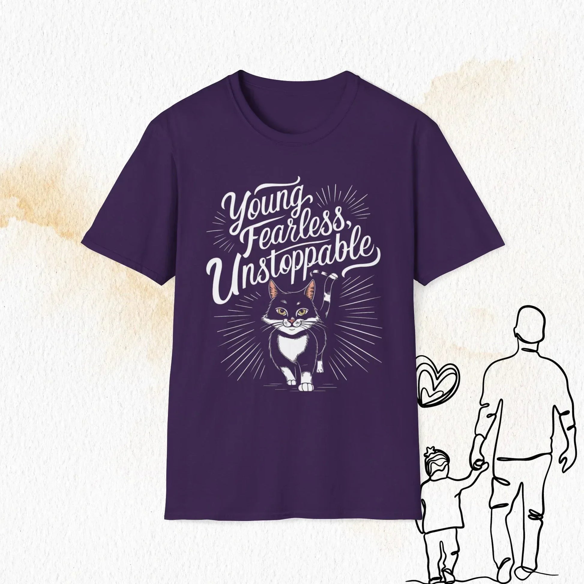 Young Fearless Unstoppable Crew Neck Cotton Men Tshirt - Billien