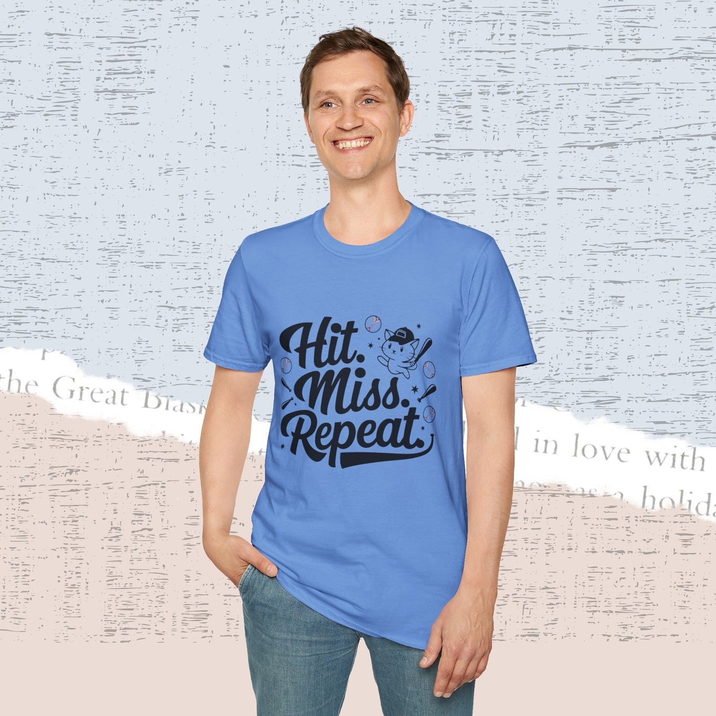 Hit Miss Repeat Cotton Men Tee