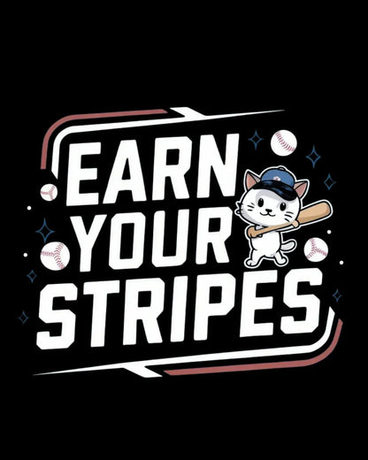 Earn Your Stripes Baseball Crew Neck Tee - Billien