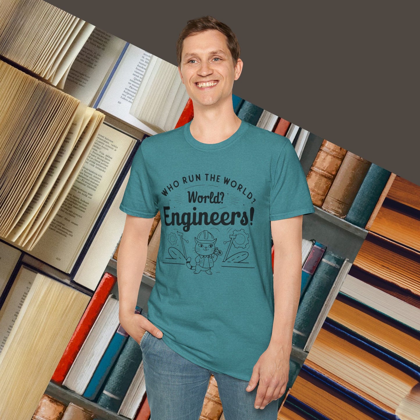 Who Build World Cotton T-Shirt