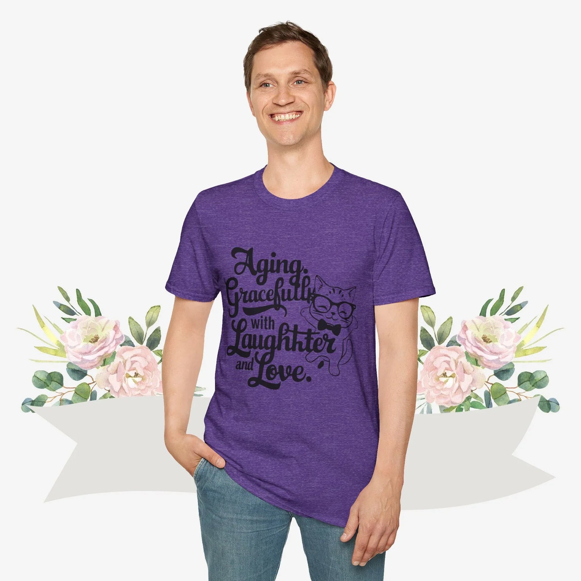 Aging Gracefully With Laughter and Love Cotton Men Tee - Billien
