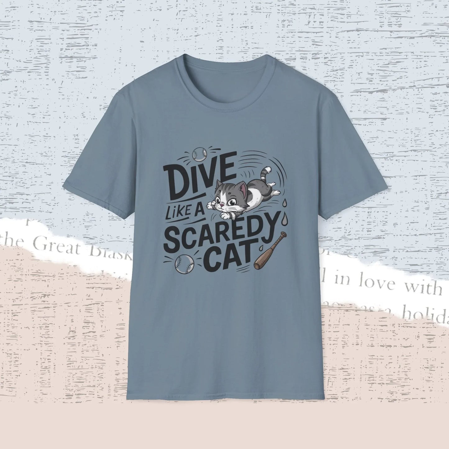 Dive Like Scaredy Cotton Men Tee - Billien