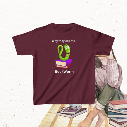Purrfectly Bookish kid Cotton Tshirt - Billien