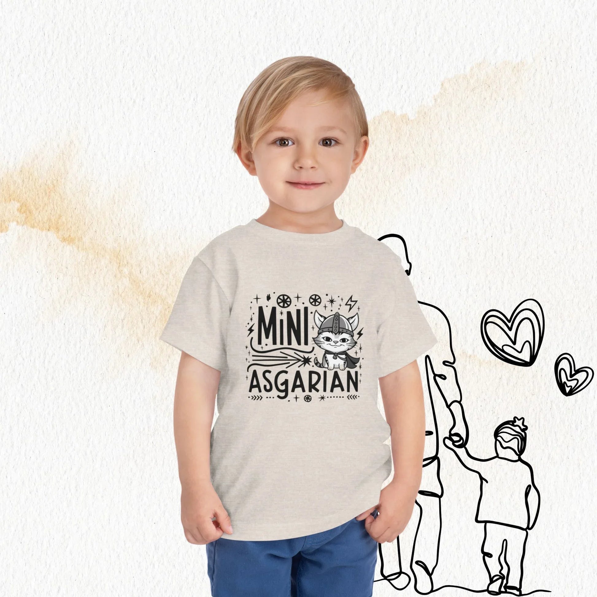 Mini Asgardian Toddler Cotton T-Shirt - Billien