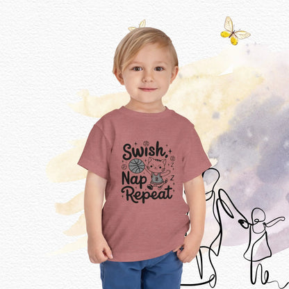 Swish Nap Repeat Toddler Cotton T-Shirt - Billien