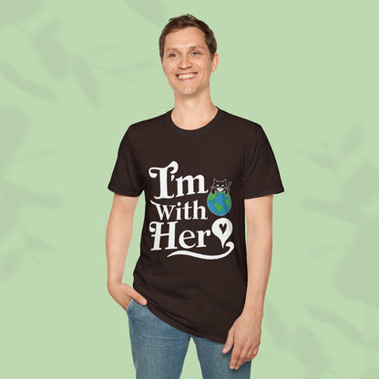 I am With Her Cotton Tee