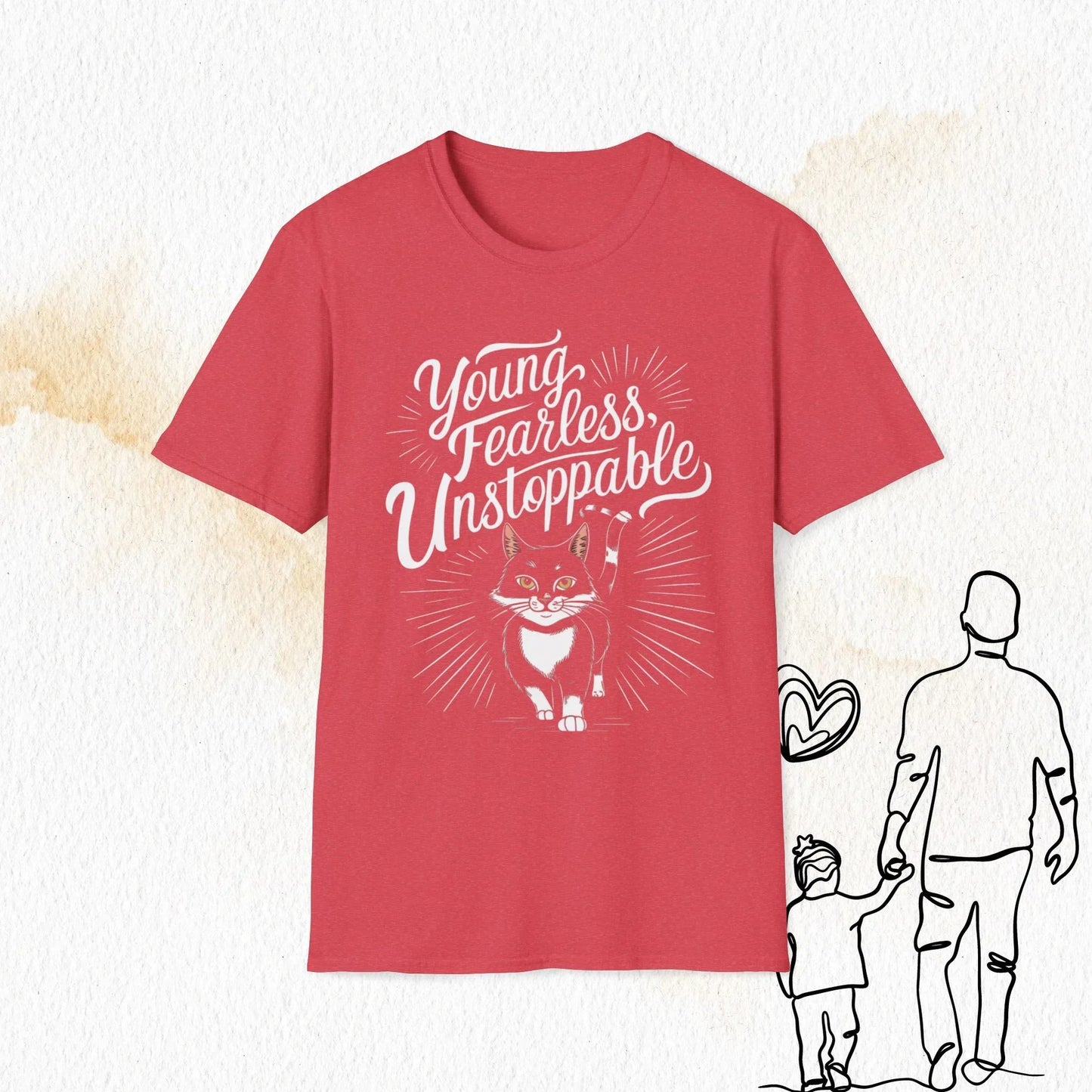 Young Fearless Unstoppable Crew Neck Cotton Men Tshirt - Billien