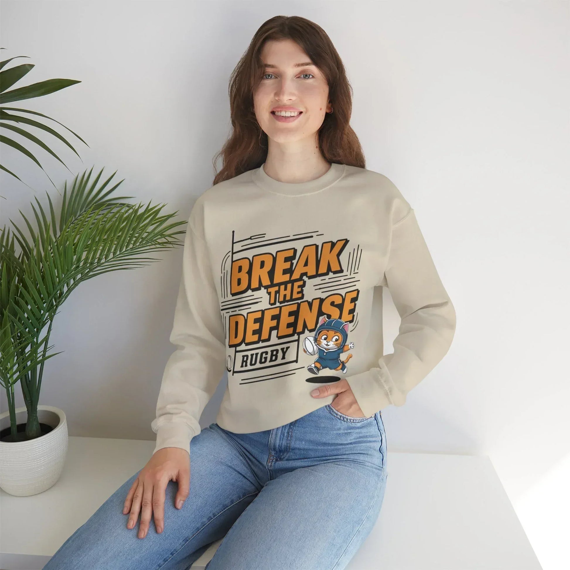 Break The Defence Ultra Cotton Crewneck Sweatshirt - Billien