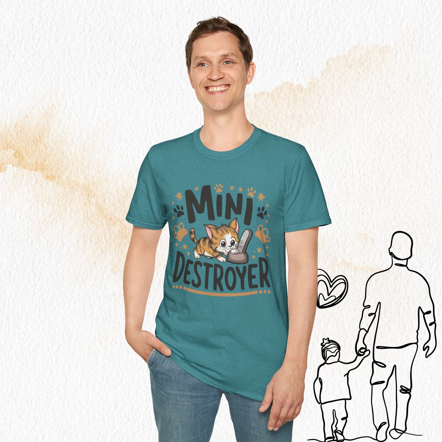 Mini Destroyer Cotton Men T-Shirt