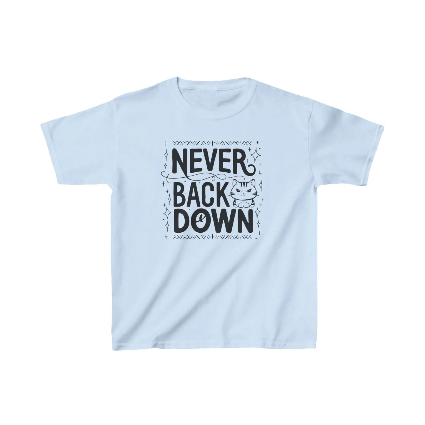 Never Back Down Kid Cotton T-Shirt - Billien