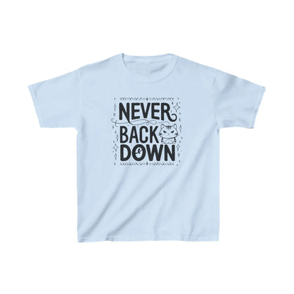 Never Back Down Kid Cotton T-Shirt - Billien
