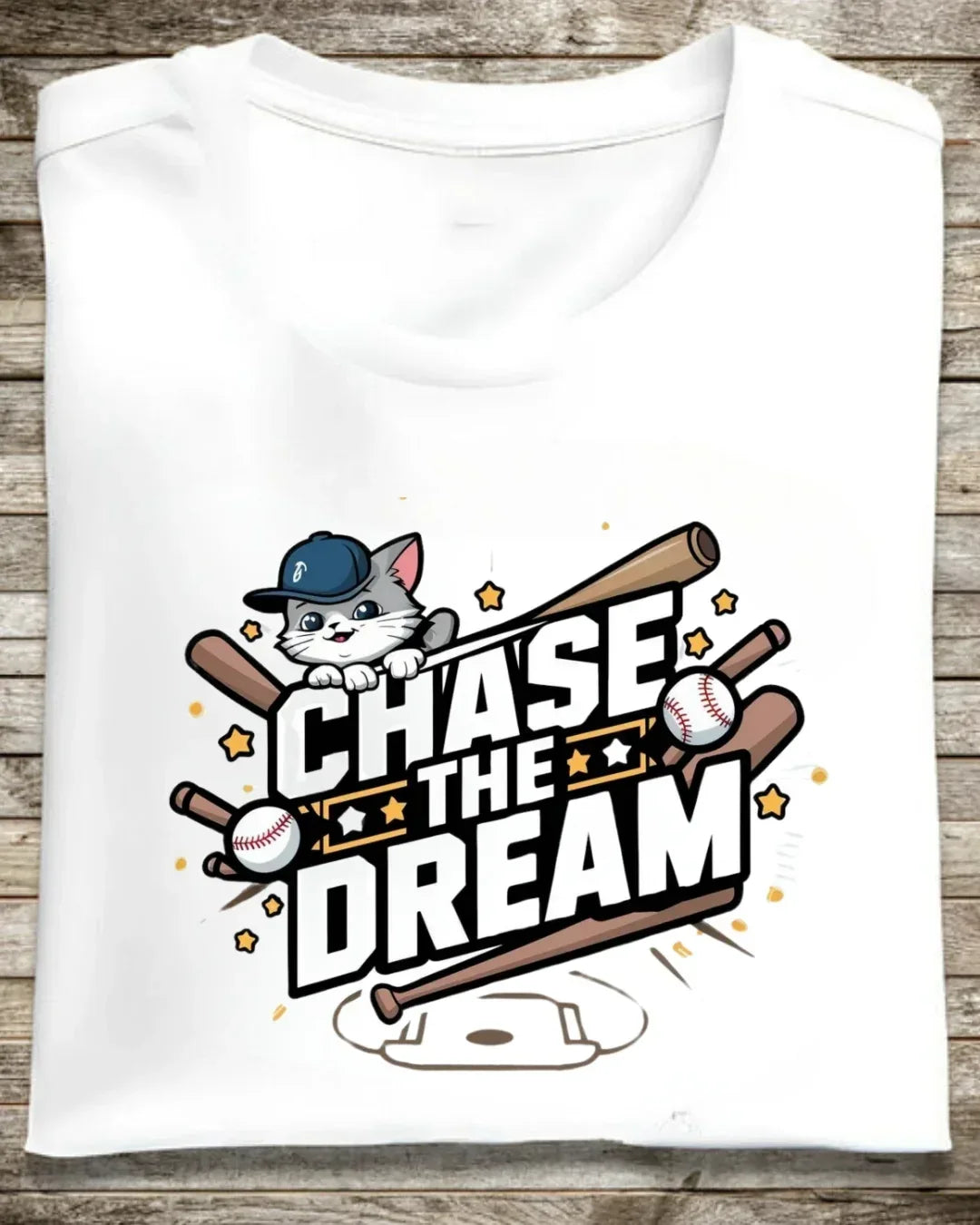 Chase Your Dream Baseball Cotton T-Shirt - Billien