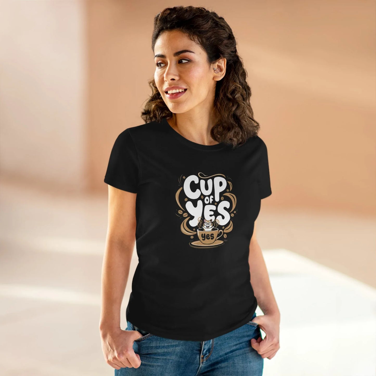 Cup of Yes Coffee Lover Women T-Shirt - Billien