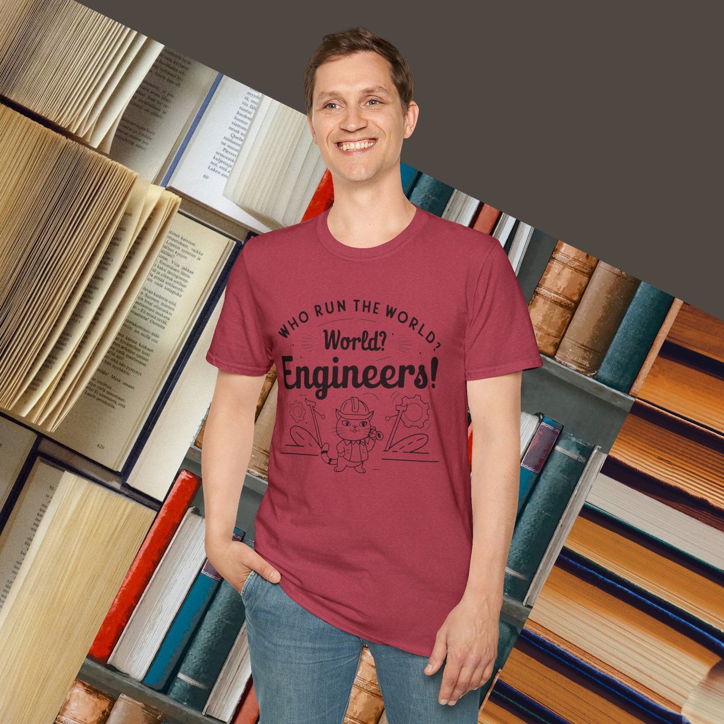 Who Build World Cotton T-Shirt