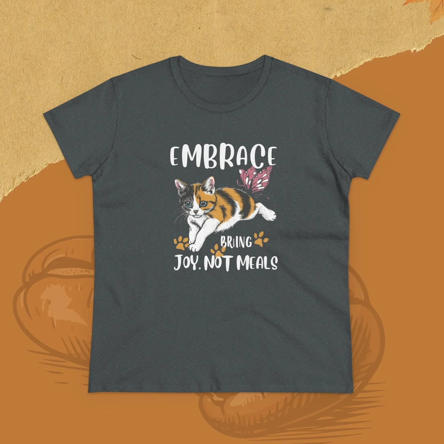 Embrace Bring Joy Not Meal Women Cotton Tshirt - Billien