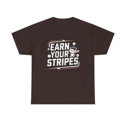 Earn Your Stripes Baseball Crew Neck Tee - Billien