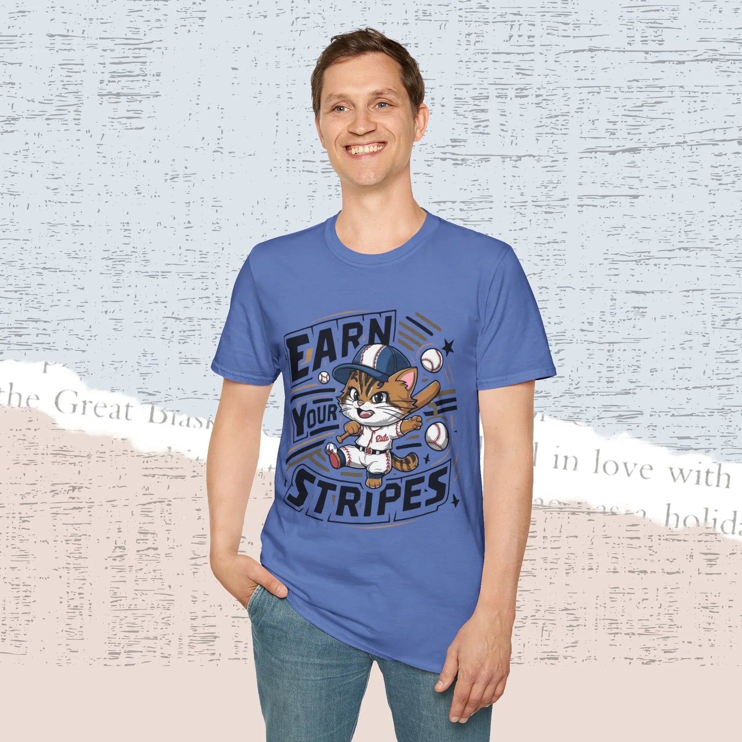 Earn Your Stripe Cotton Men Tee - Billien