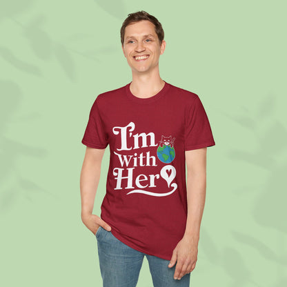 I am With Her Cotton Tee