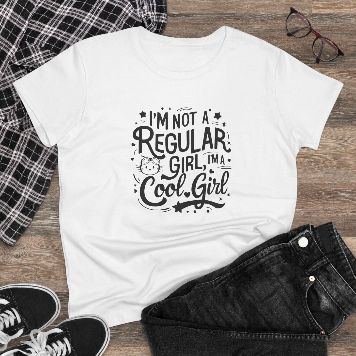 I am Not Regular Girl I am Cool Girl Cotton Women Tshirt