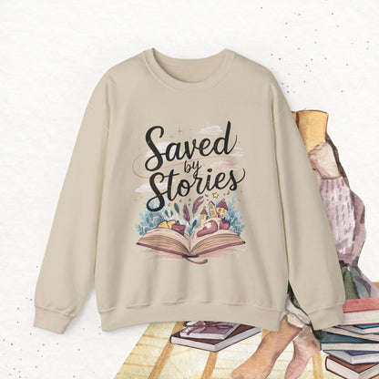 Saved By Stories Ultra Cotton Crewneck Sweatshirt - Billien