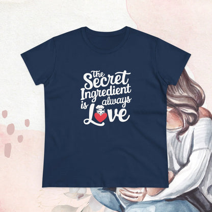 Secret Ingredient Is Love Women Cotton Tshirt - Billien