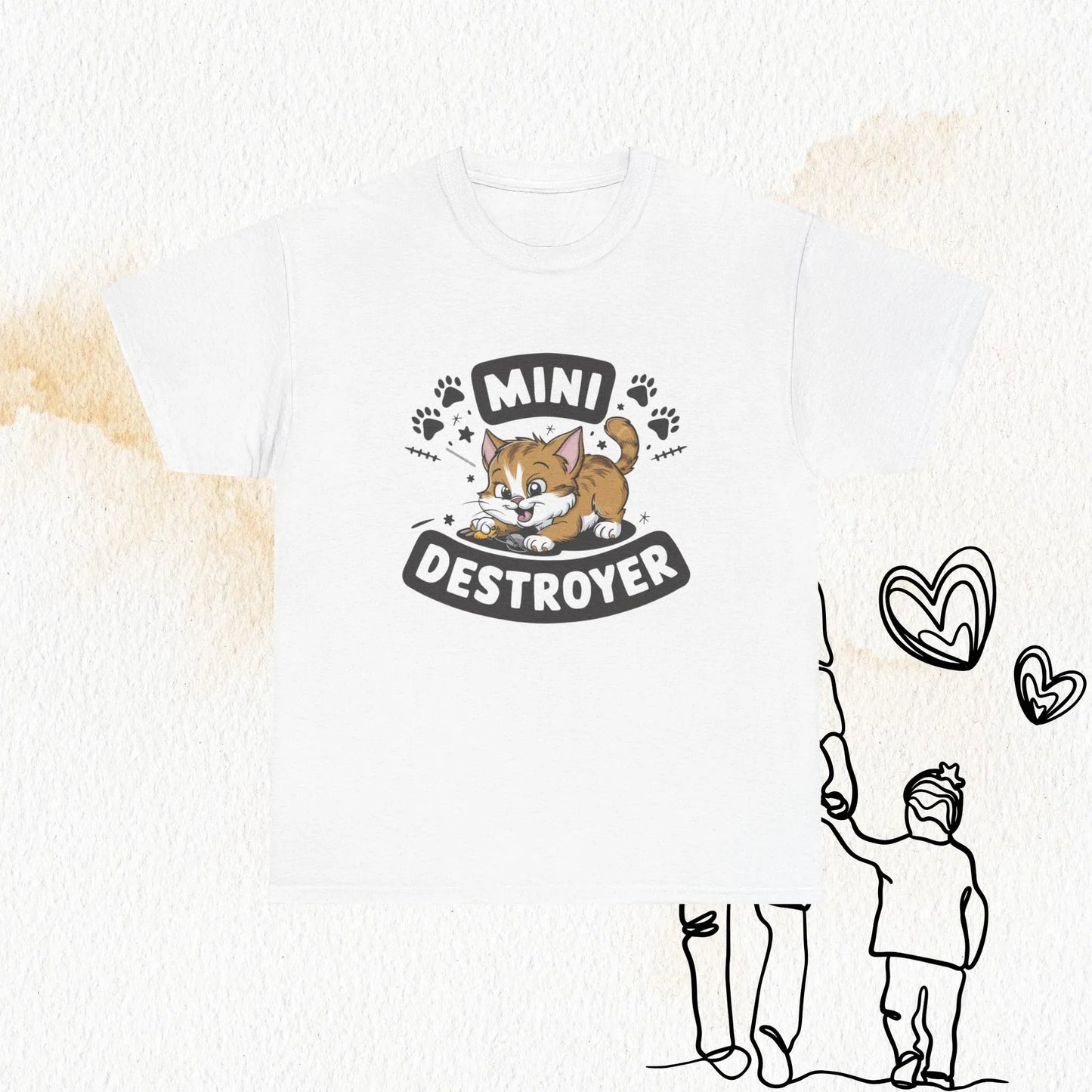 Mini Destroyer Crewneck Cotton Tshirt - Billien