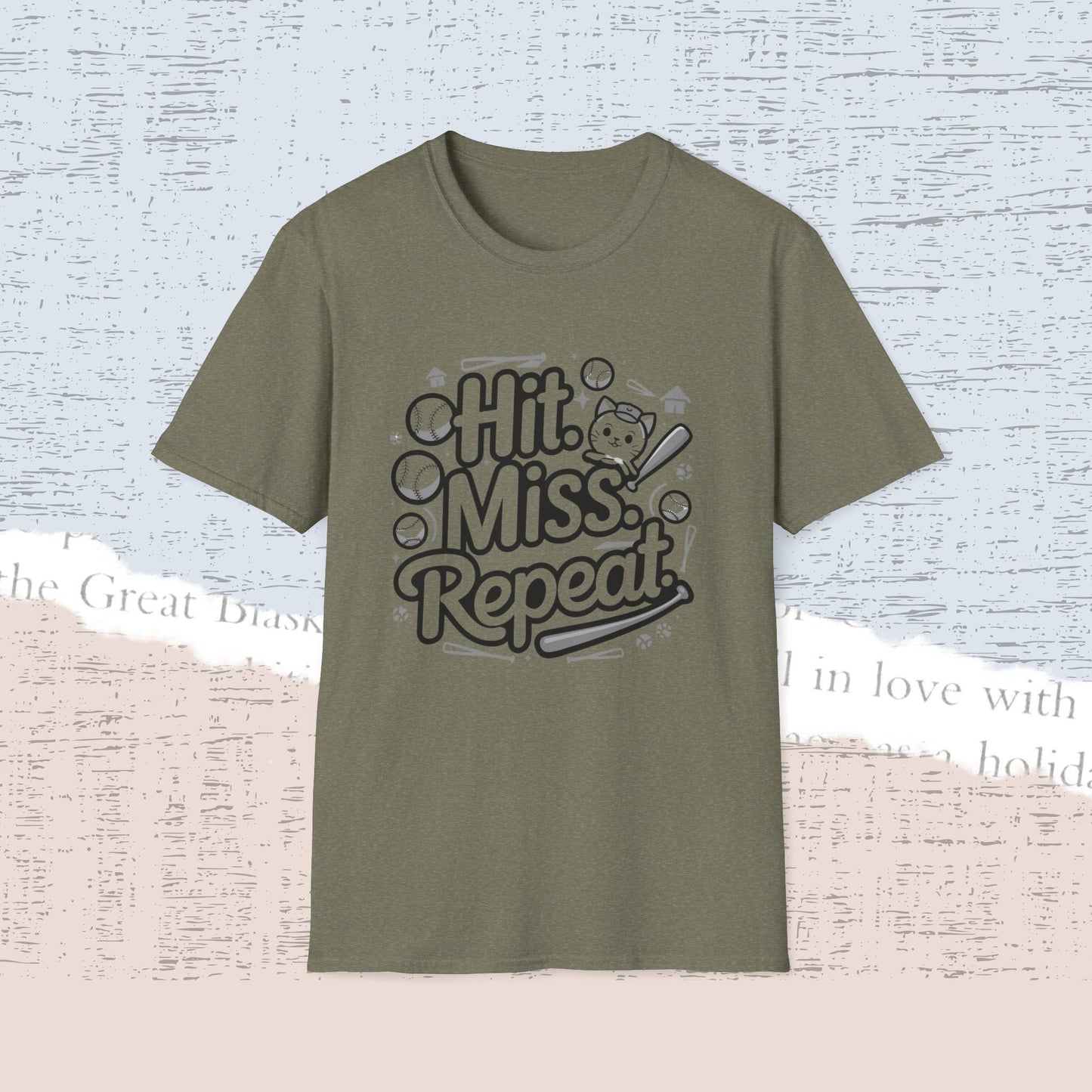 Hit Miss Repeat Cotton Men Tee