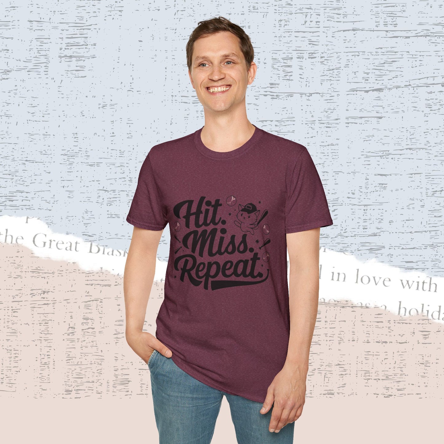 Hit Miss Repeat Cotton Men Tee